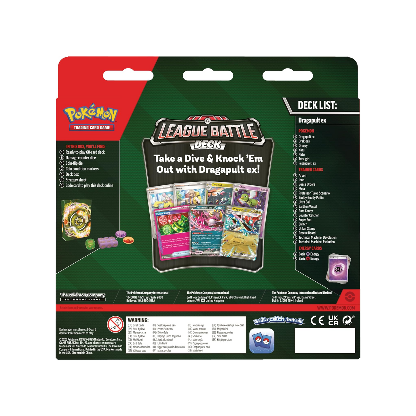 Pokemon - Dragapult EX League Battle Deck