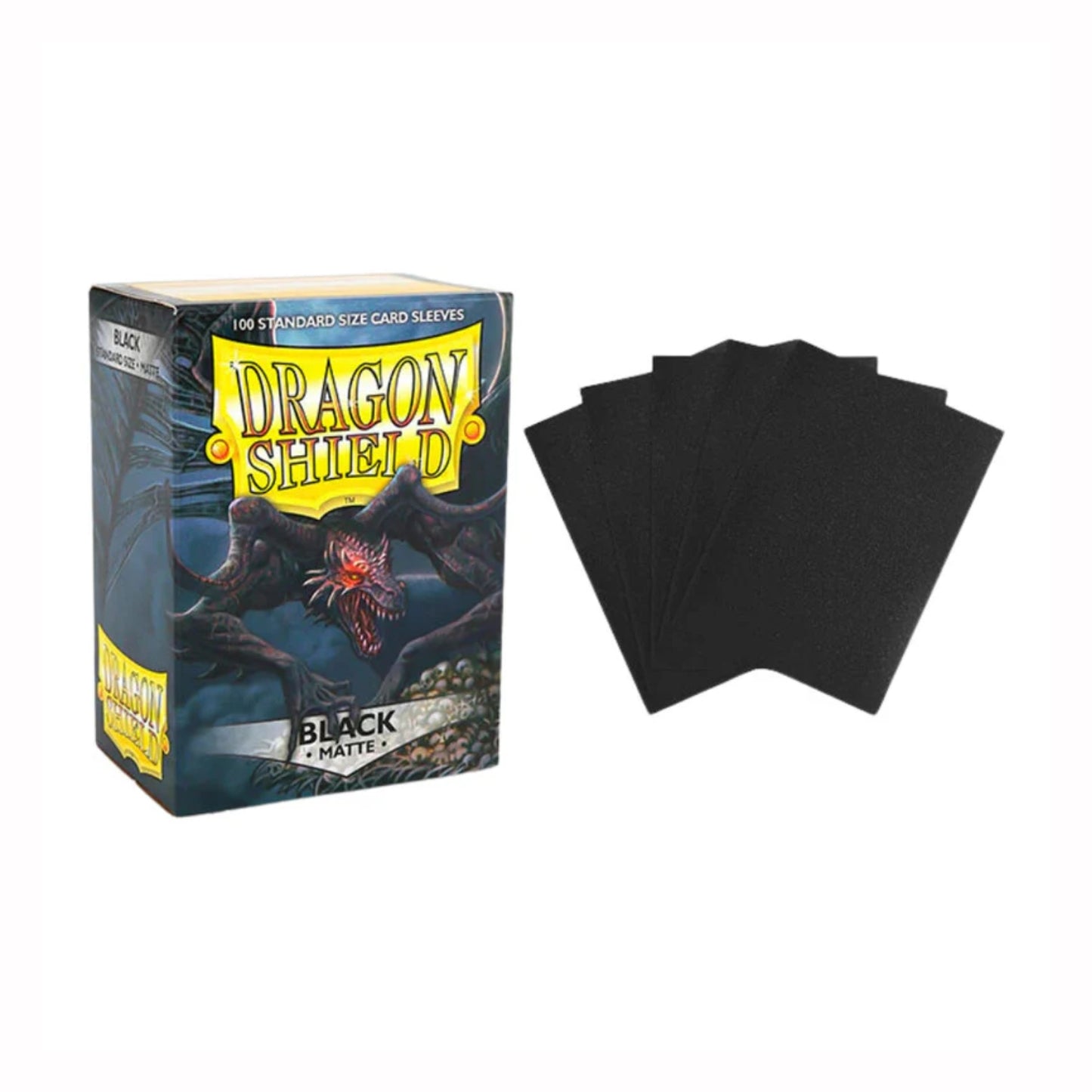 Mica Dragon Shield Black Matte 100pz Standard Size