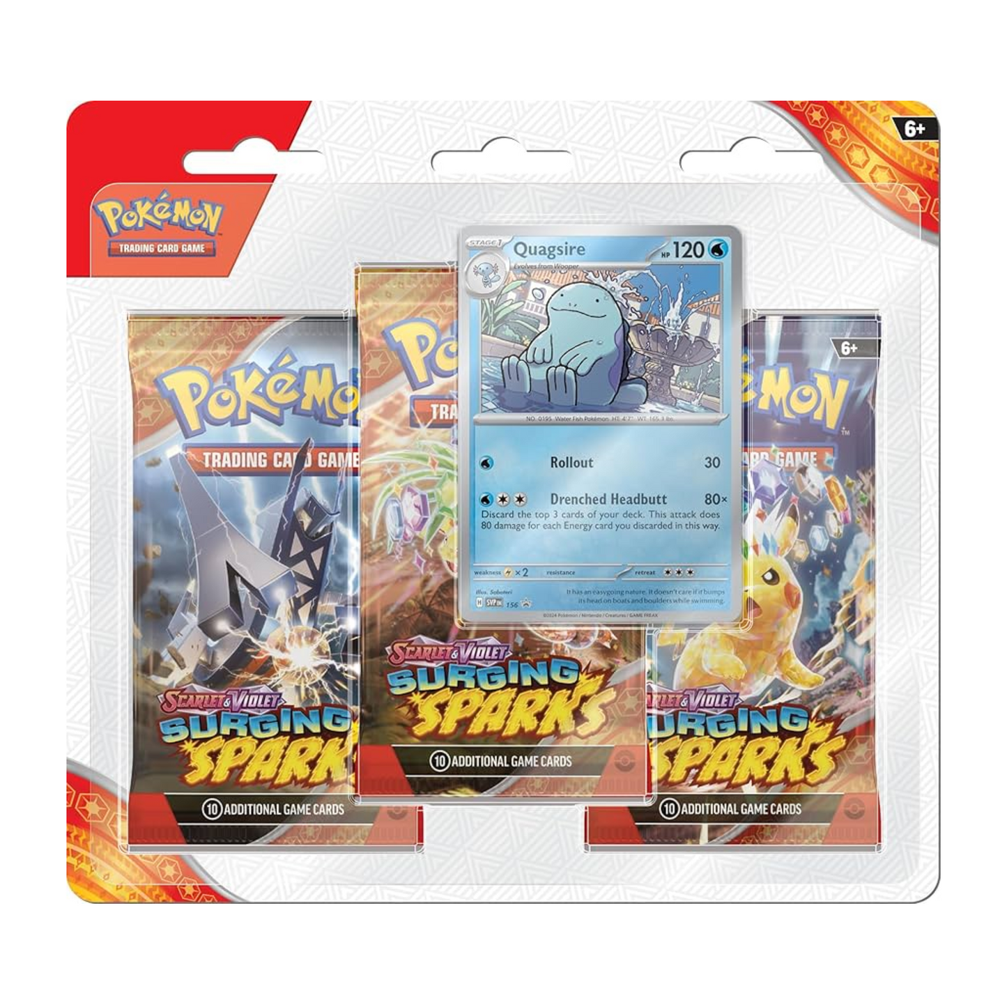 Pokemon - Surging Sparks 3 Pack Blister
