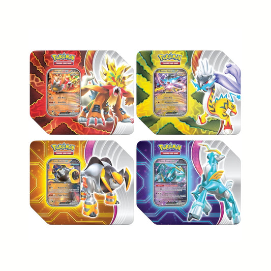 Pokémon Paradox Destinies Tin Set Caja de 4 Tines