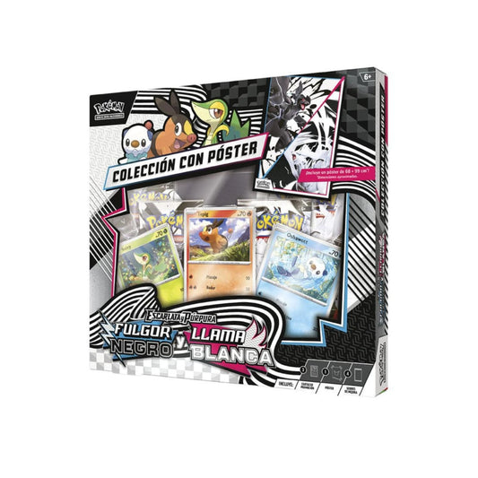 Pokèmon Llamarada Blanca y Fulgor Negro Poster Teselia