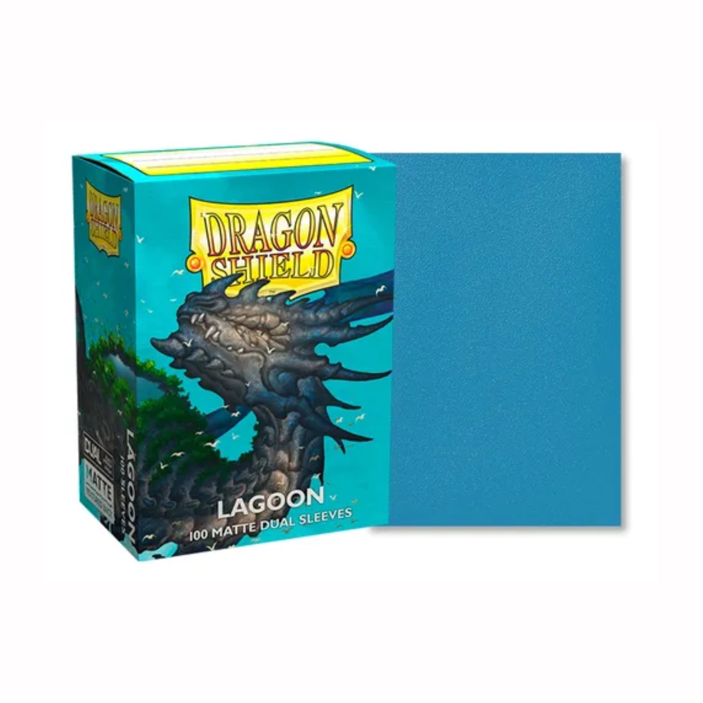 Mica Dragon Shield Lagoon Matte 100pz Standard Size
