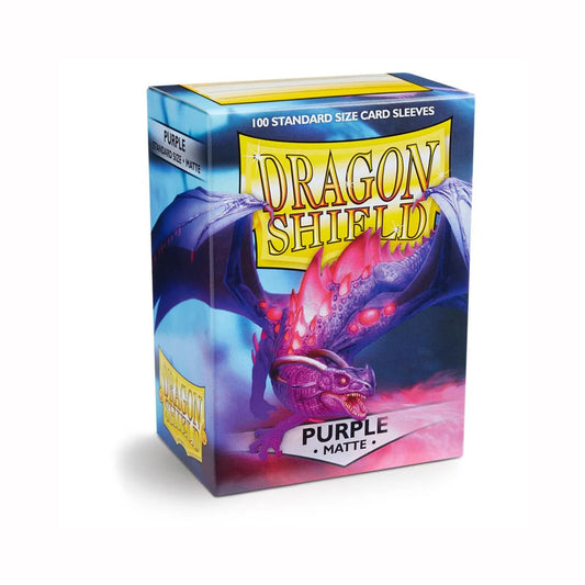 Mica Dragon Shield Purple Matte 100pz Standard Size