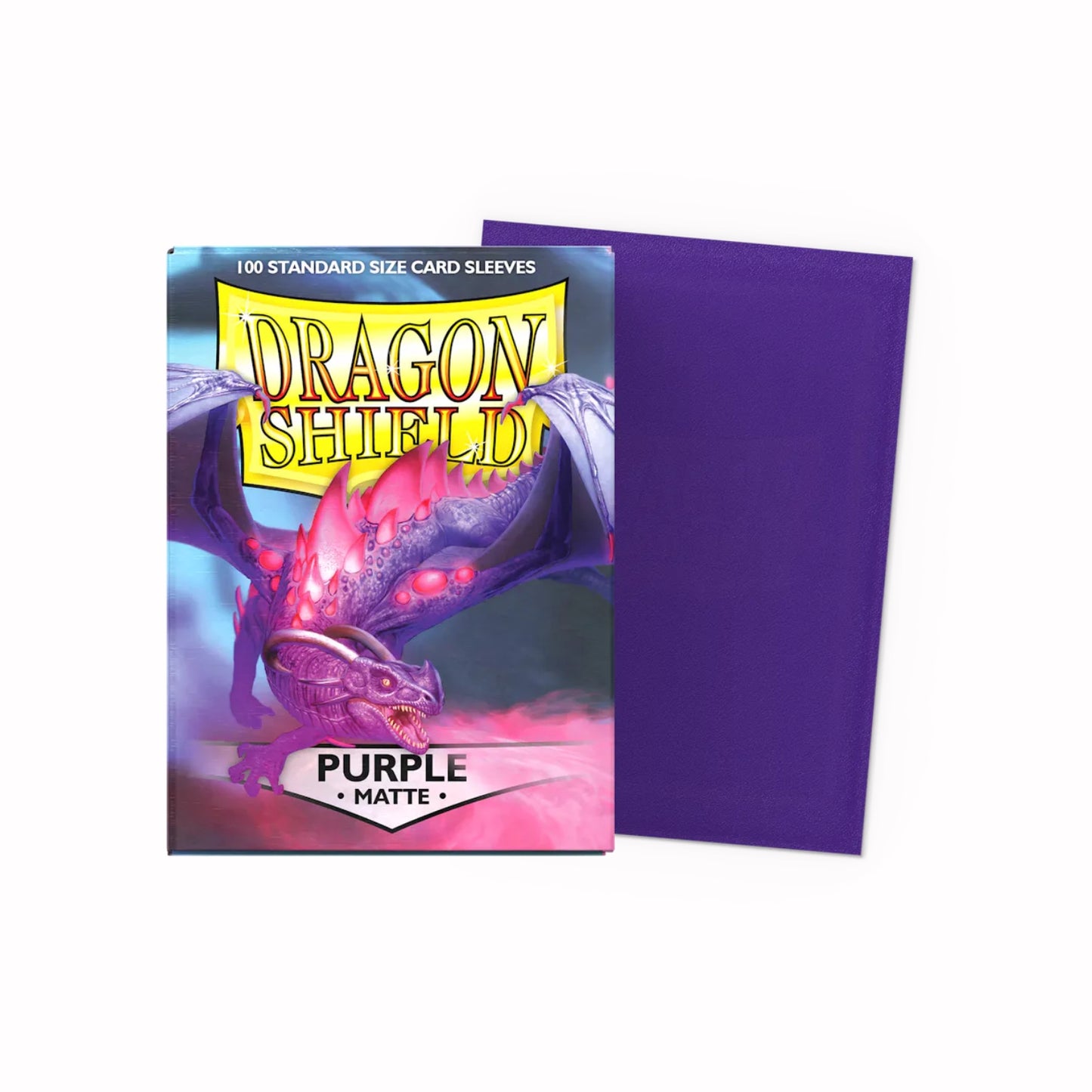 Mica Dragon Shield Purple Matte 100pz Standard Size